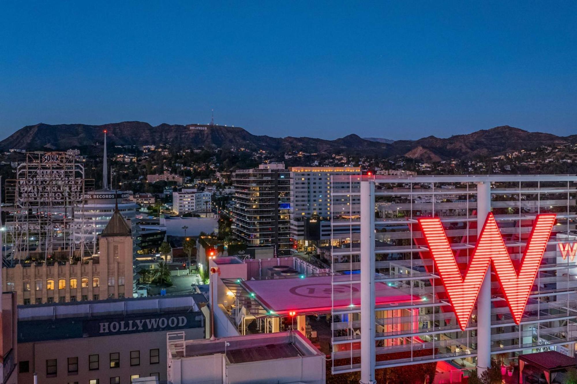 W Hollywood Hotell Los Angeles Exteriör bild